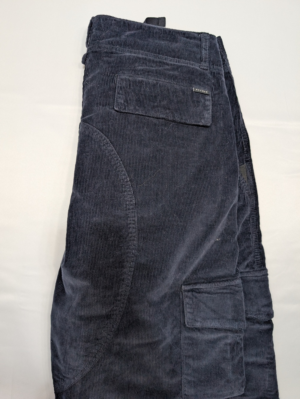Aether Navy Corduroy Cargo Pants Size 33 - Picture 5 of 5